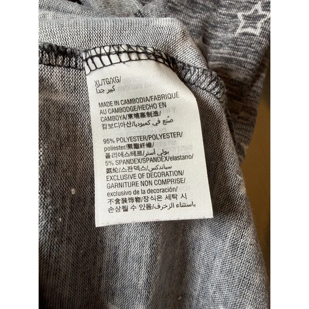 Jenni Intimates‎ long-sleeve knit pajama romper star pattern